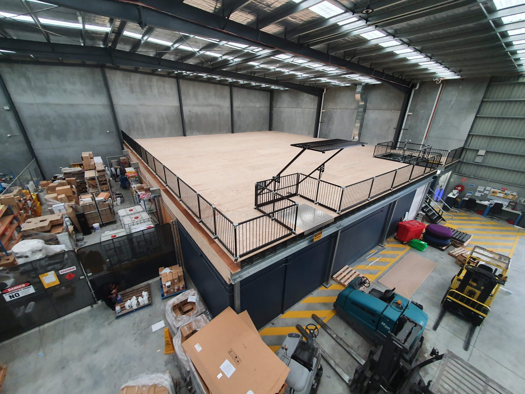 Mezzanine office extension project for Ikon Company by Heighton