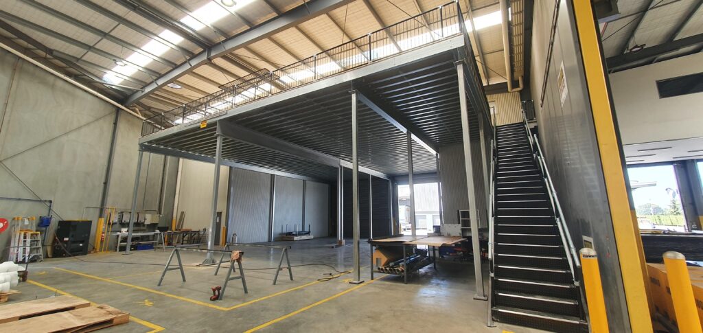 Mezzanine designed and installed for Southern States Group by Heighton